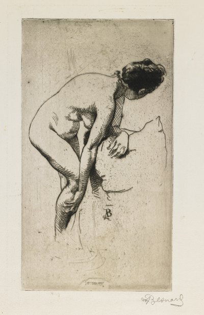 Studio di figura femminile nuda, 1886 da Paul Albert Besnard